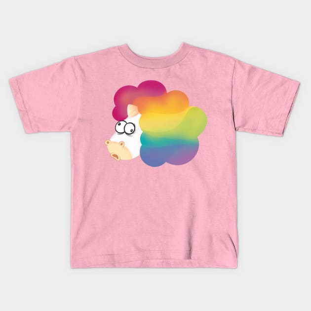 Crazy Unicorn Kids T-Shirt by Namarqueza